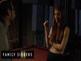 Family Sinners - Jane Rogers Won't Be Sneaking Out To Fuck Tonight, Her Stepdad Tommy Will Be Filling Her Pussy